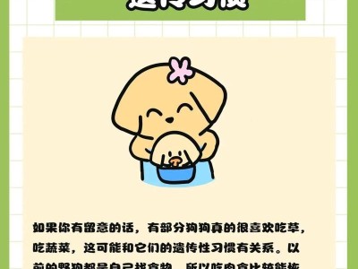 为什么狗狗经常“吃草”？（探究狗狗吃草的原因与行为动机）