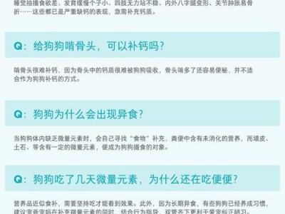 小泰迪的钙补充频率及注意事项（探讨小泰迪补钙的最佳时间和方法）