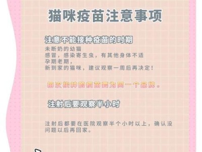 猫咪打完疫苗后多久能洗澡？（探究猫咪打疫苗后的洗澡时间及注意事项）
