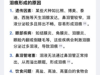 博美泪痕去除方法详解（探寻博美泪痕的原因和有效改善方法）