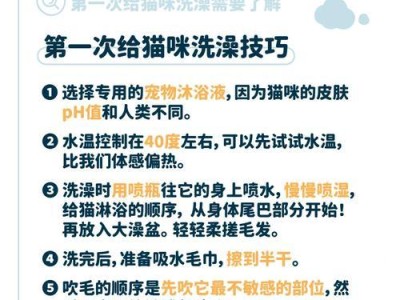 猫咪药浴洗的正确时间和方法（保护宠物健康，正确掌握猫咪药浴洗的时间和频率）