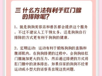 治疗狗狗肛门腺炎的有效方法（探秘肛门腺的功能与保健）